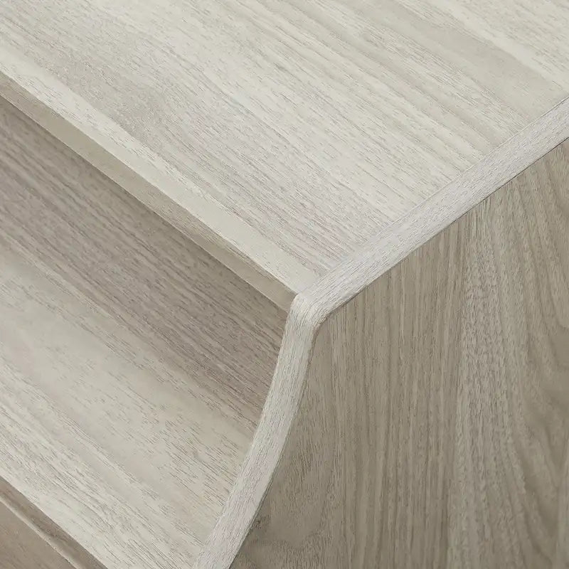 Table de chevet USB moderne à double tiroir