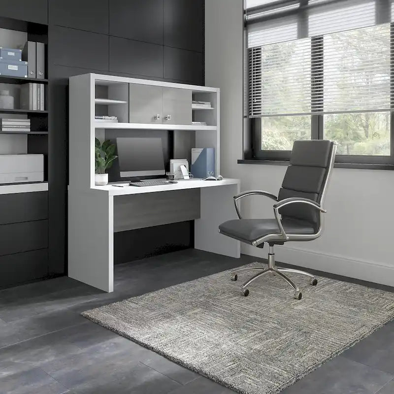 Bureau de 60 pouces avec étagère à livres