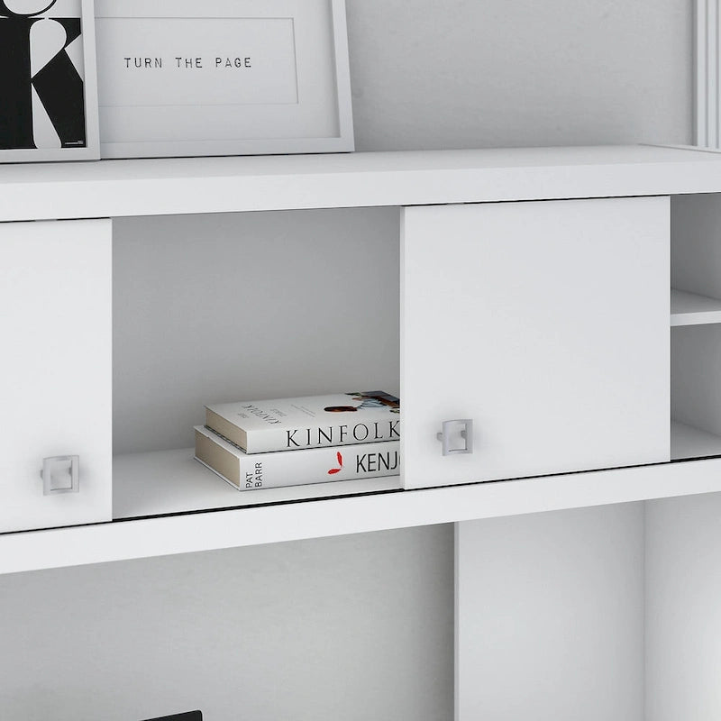 Bureau de 60 pouces avec étagère à livres