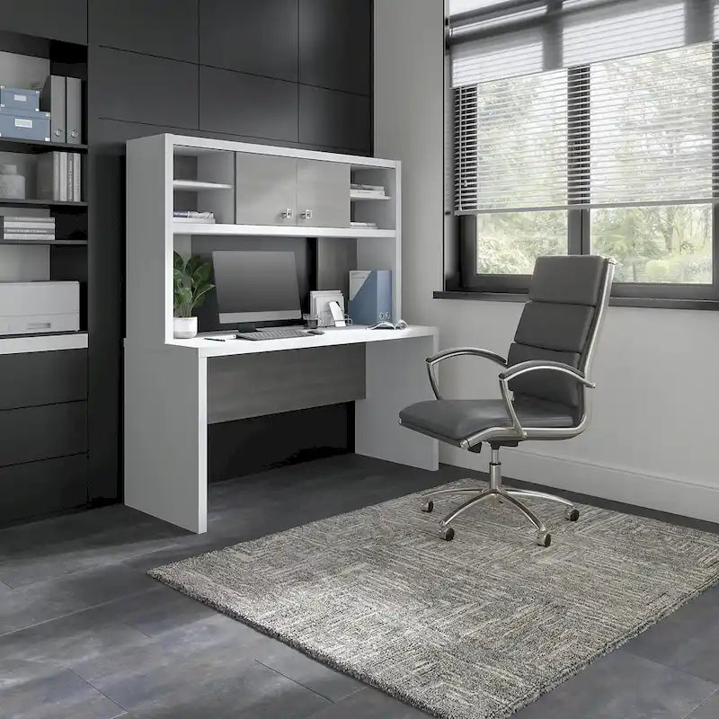 Bureau de 60 pouces avec étagère à livres