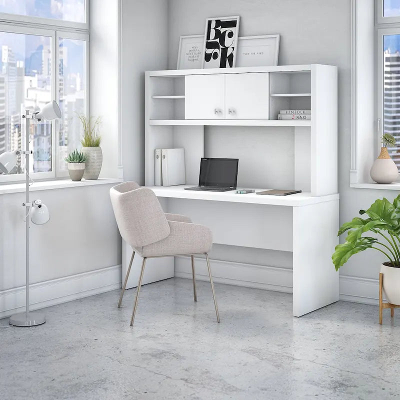 Bureau de 60 pouces avec étagère à livres