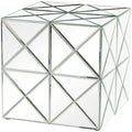Guéridon en verre miroir - argent