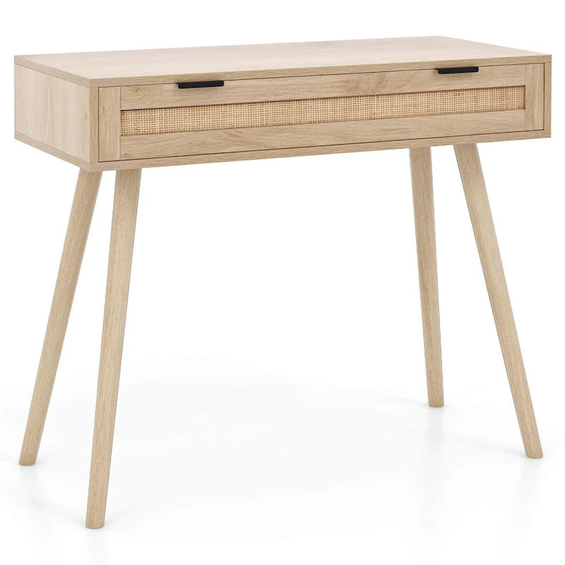 Console en rotin (avec tiroir)