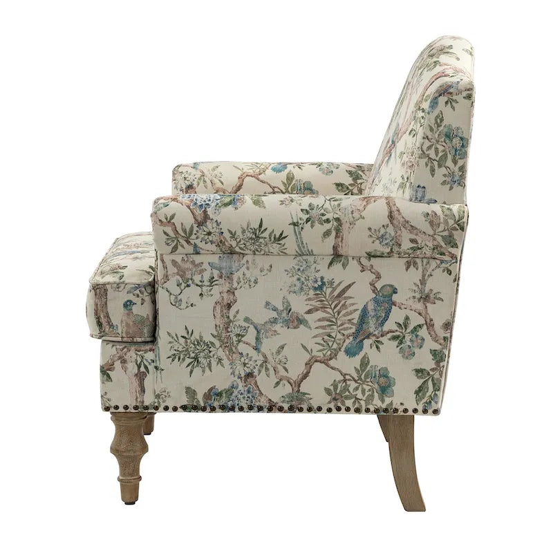 Fauteuils rivetées avec accoudoirs à bord roulé (lot de deux)