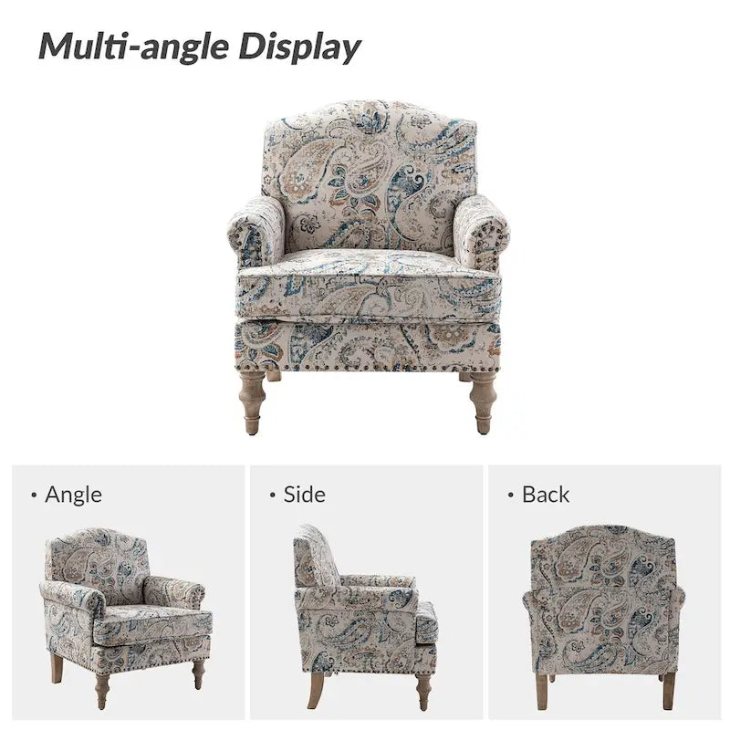 Fauteuils rivetées avec accoudoirs à bord roulé (lot de deux)