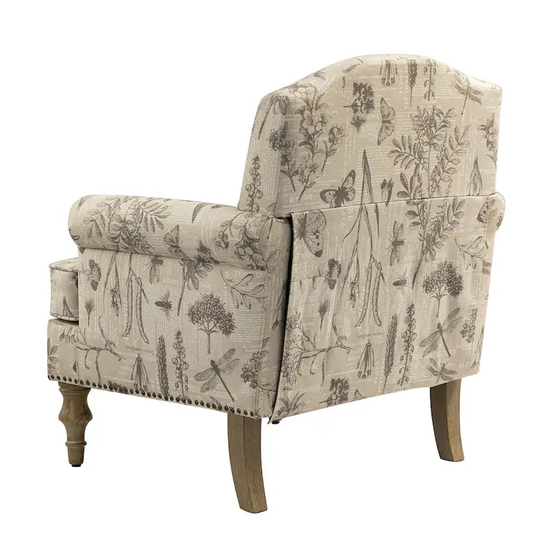 Fauteuils rivetées avec accoudoirs à bord roulé (lot de deux)
