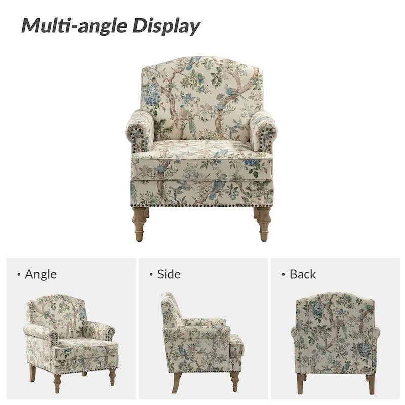 Fauteuils rivetées avec accoudoirs à bord roulé (lot de deux)