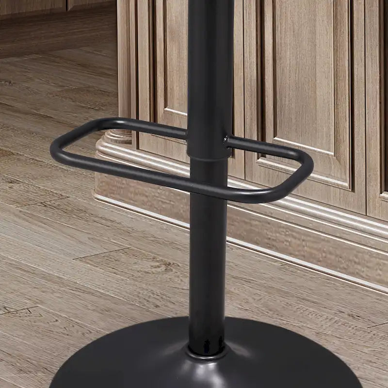 Tabouret de bar réglable pivotant en bois courbé