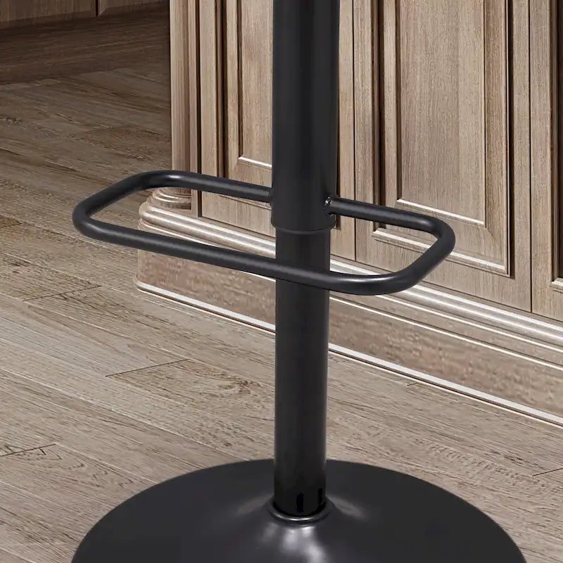 Tabouret de bar réglable pivotant en bois courbé