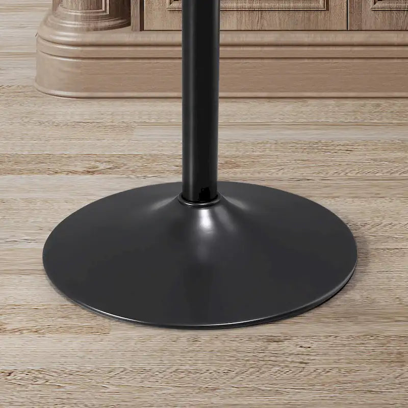 Tabouret de bar réglable pivotant en bois courbé