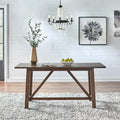 Table à manger tréteaux de style rustique