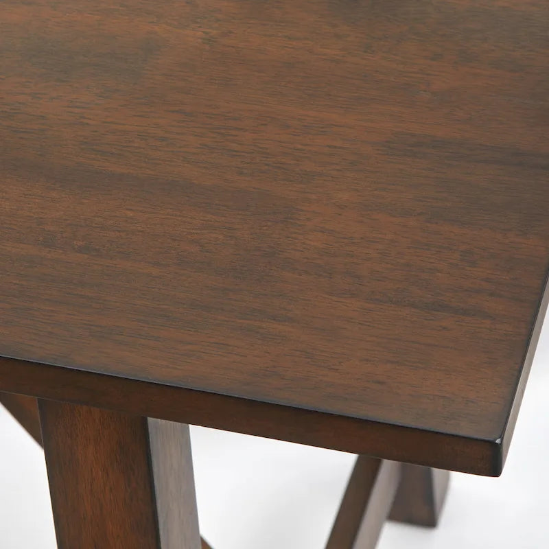 Table à manger tréteaux de style rustique