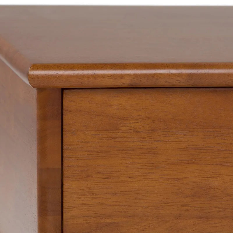 Table basse rectangulaire en bois massif – 48 pouces de large, style moderne du milieu du siècle (48" l x 22" P x 20" H)