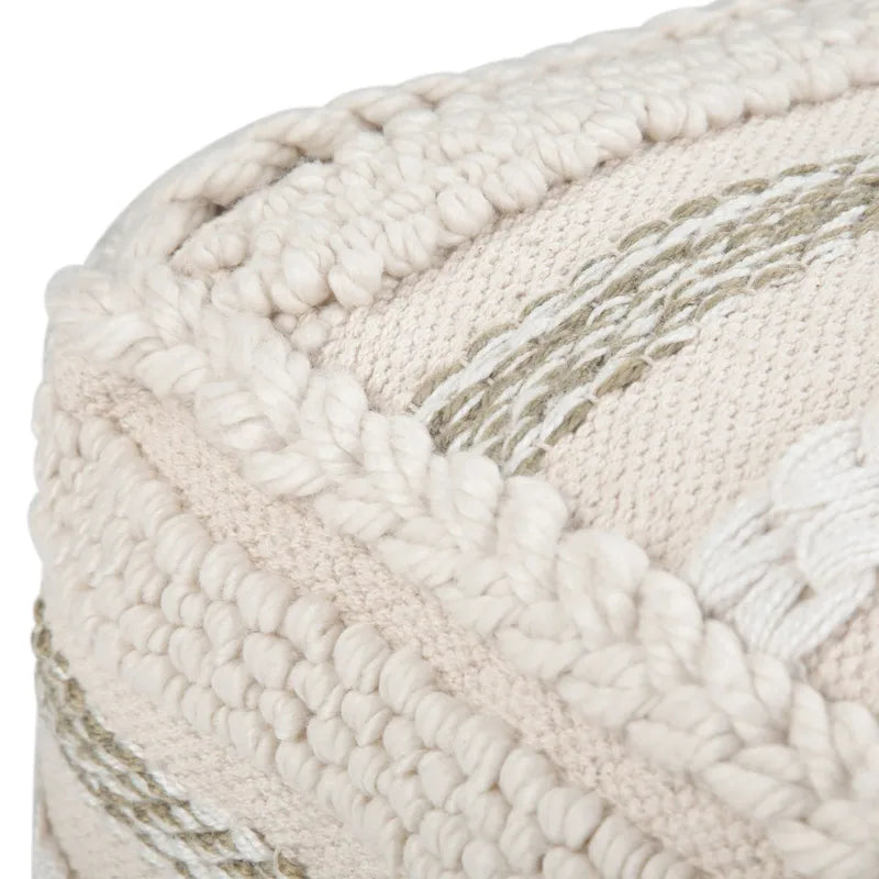 Coussin de sol carré style bohème (motif tissé à la main)