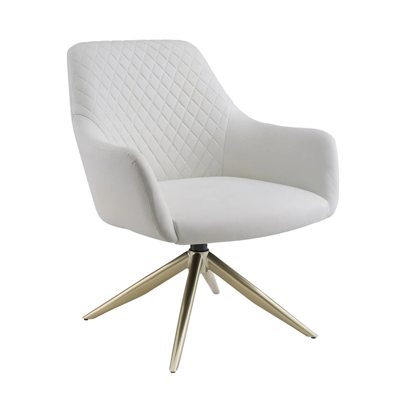 Fauteuil de loisirs pivotant en similicuir