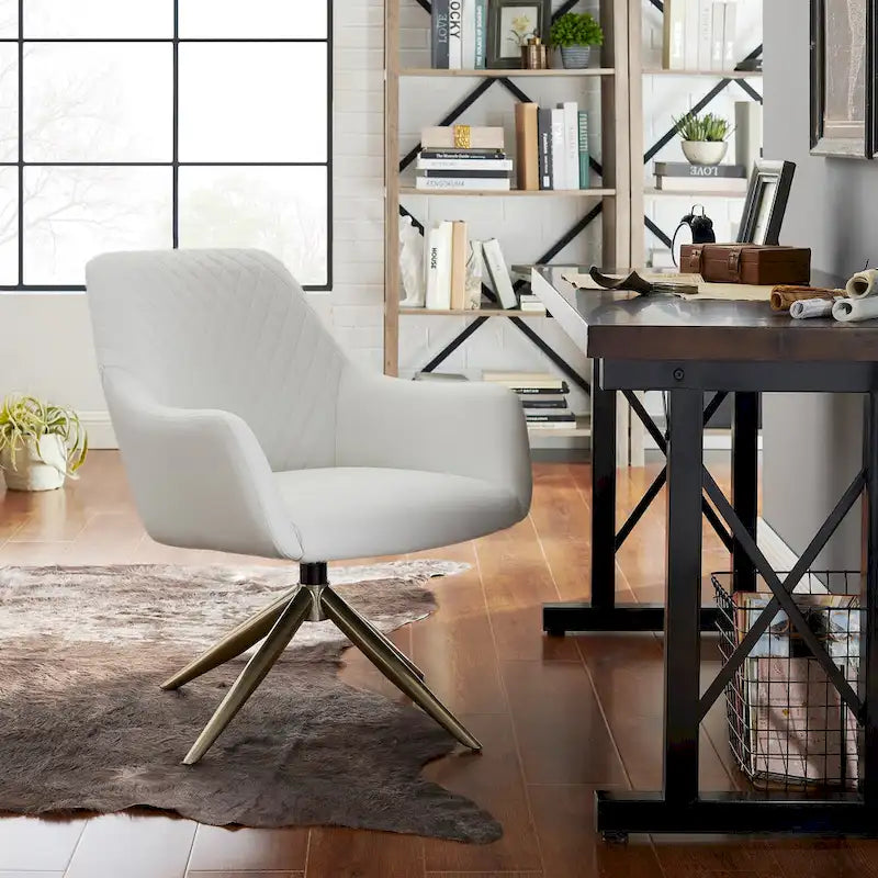 Fauteuil de loisirs pivotant en similicuir