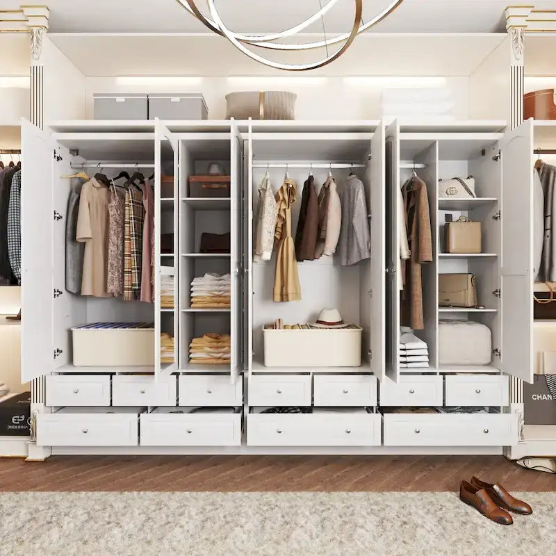 Armoire à deux portes — Armoire de rangement à portes miroirs