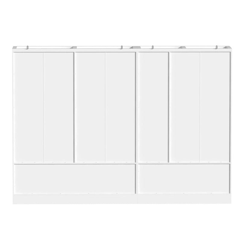 Armoire à deux portes — Armoire de rangement à portes miroirs