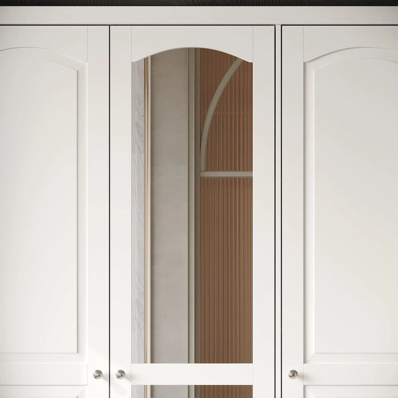 Armoire à deux portes — Armoire de rangement à portes miroirs