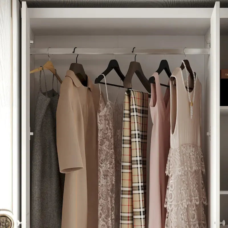 Armoire à deux portes — Armoire de rangement à portes miroirs