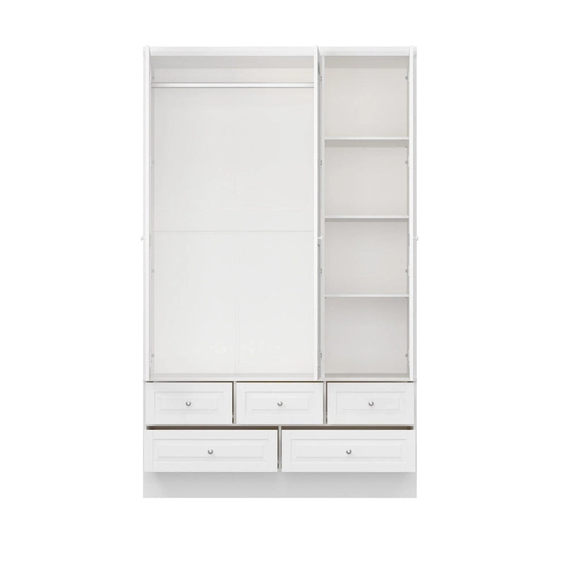 Armoire à deux portes — Armoire de rangement à portes miroirs
