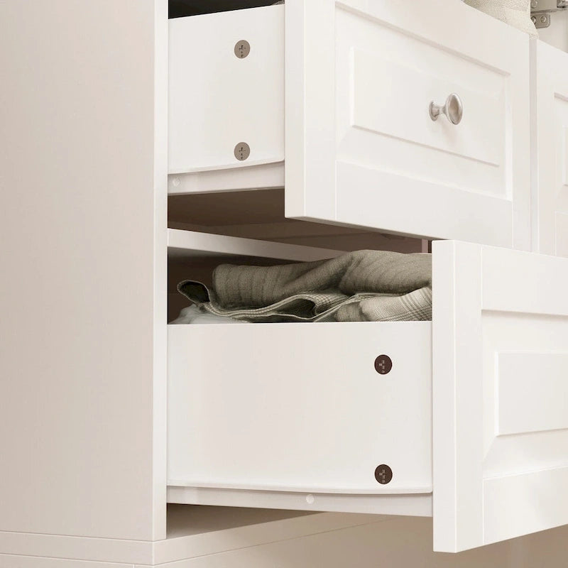 Armoire à deux portes — Armoire de rangement à portes miroirs