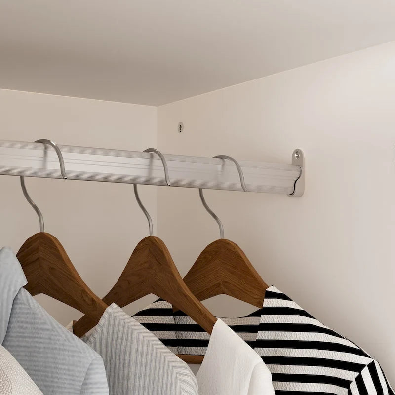 Armoire à deux portes — Armoire de rangement à portes miroirs