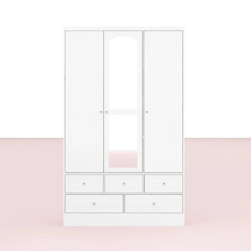 Armoire à deux portes — Armoire de rangement à portes miroirs