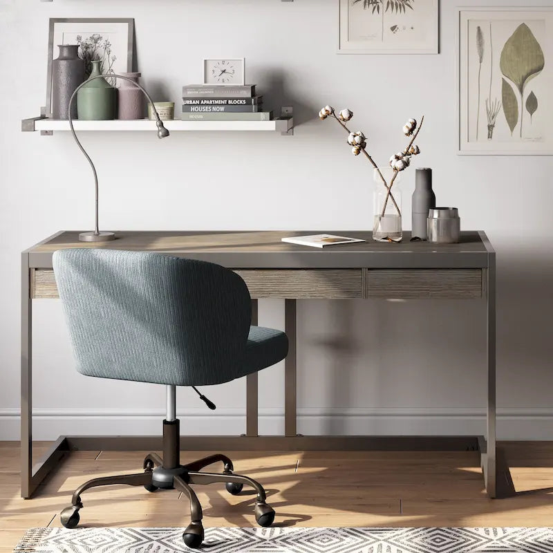 Bureau de style industriel en acacia massif