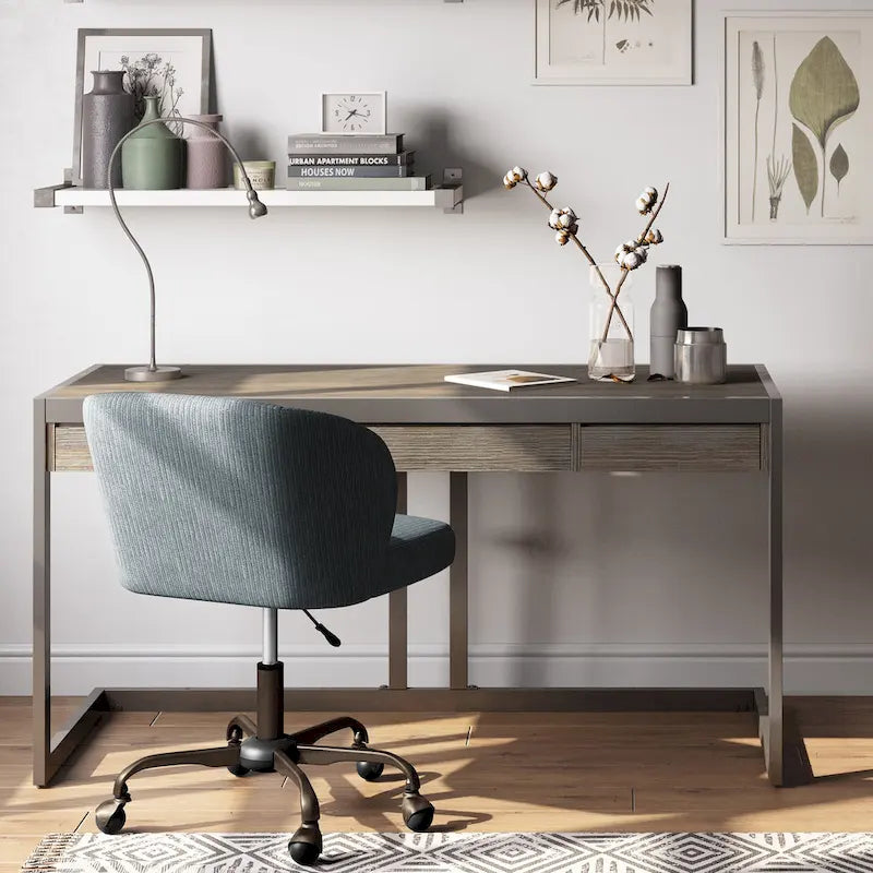 Bureau de style industriel en acacia massif