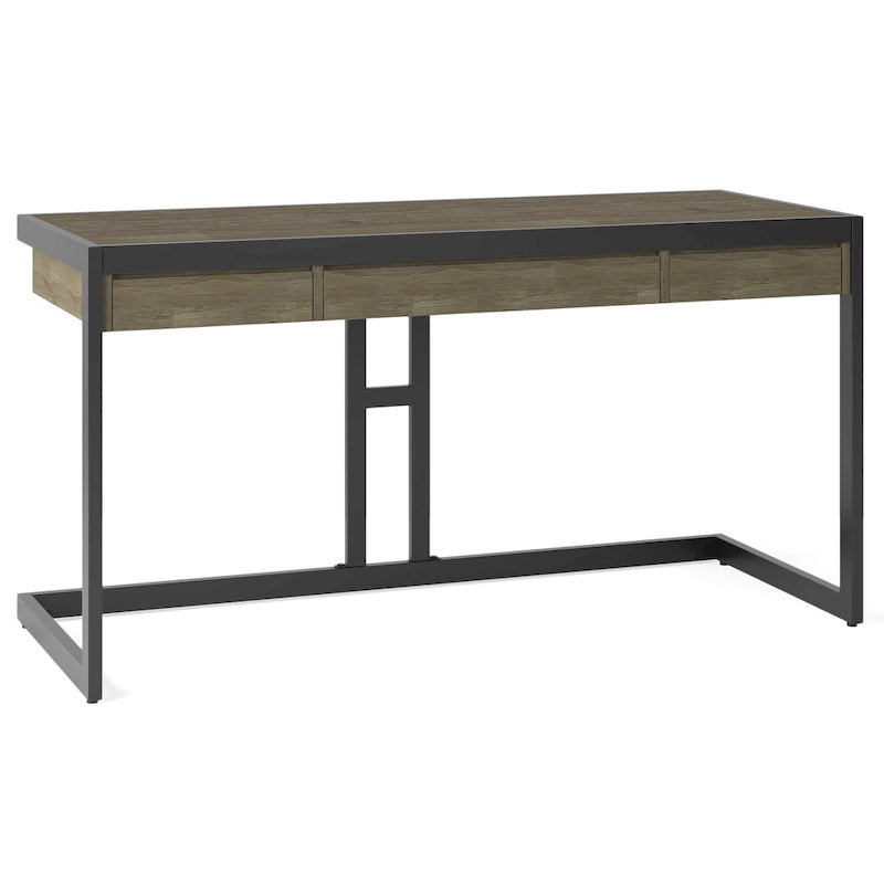 Bureau de style industriel en acacia massif