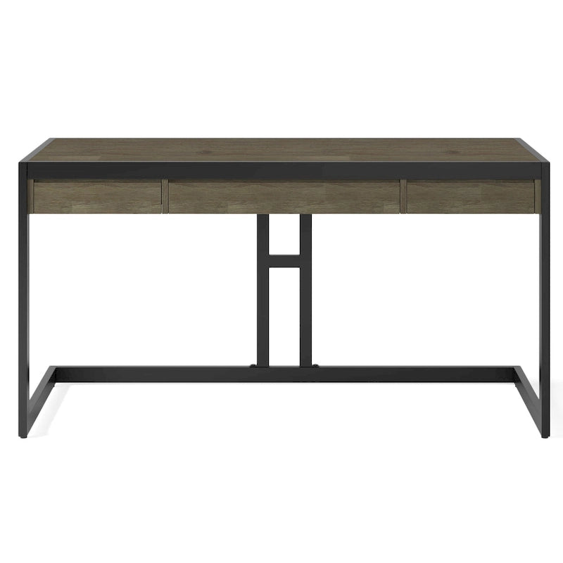 Bureau de style industriel en acacia massif