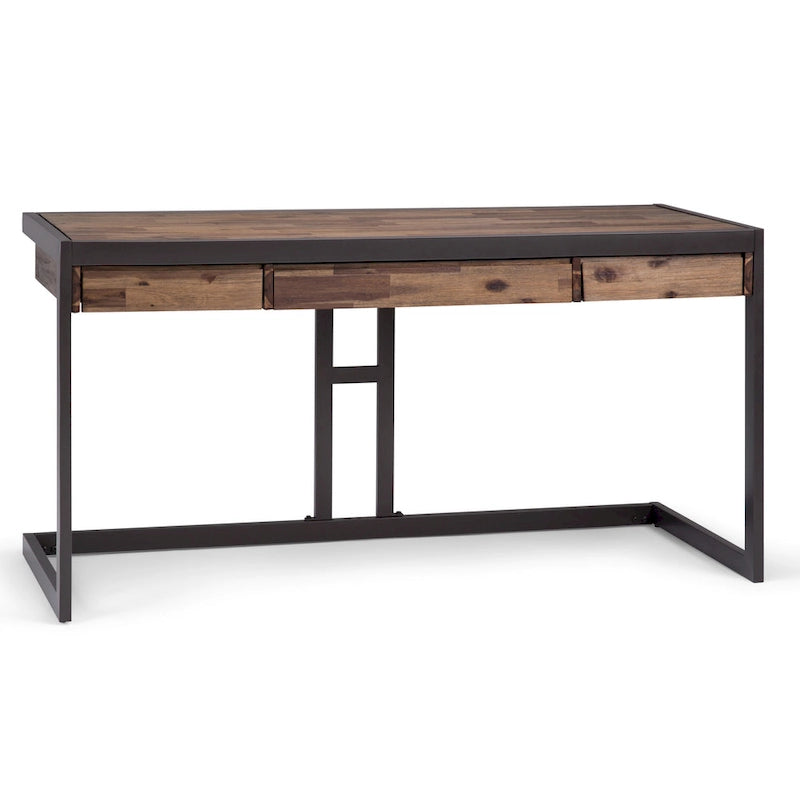 Bureau de style industriel en acacia massif
