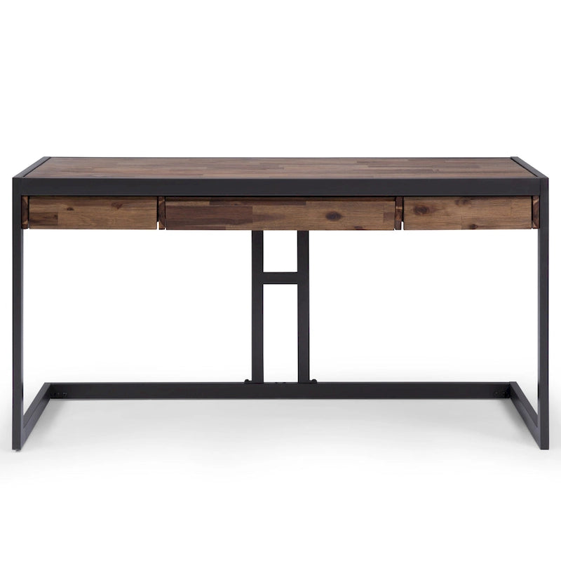 Bureau de style industriel en acacia massif
