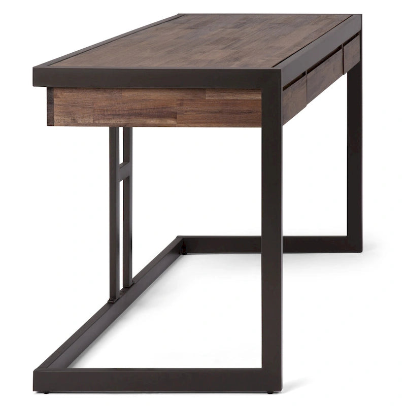 Bureau de style industriel en acacia massif