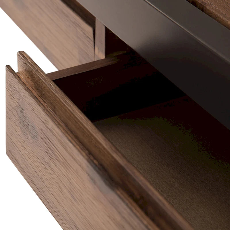Bureau de style industriel en acacia massif