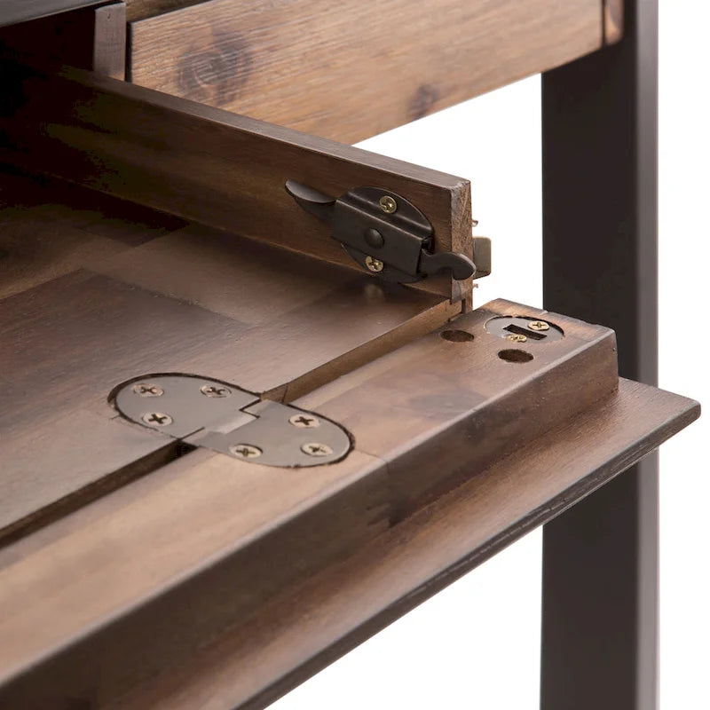 Bureau de style industriel en acacia massif