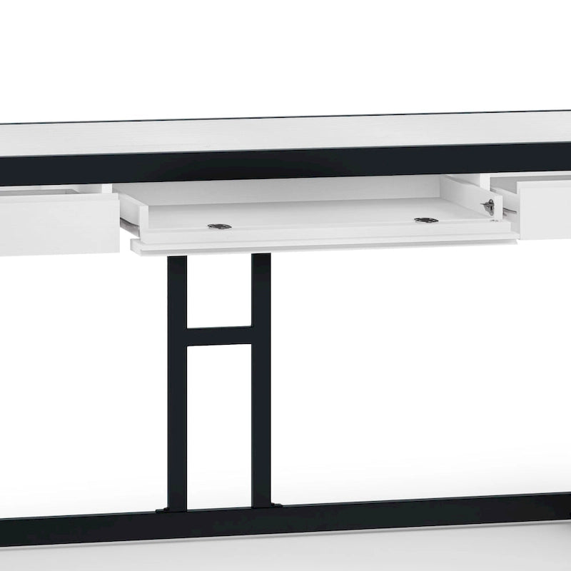Bureau de style industriel en acacia massif