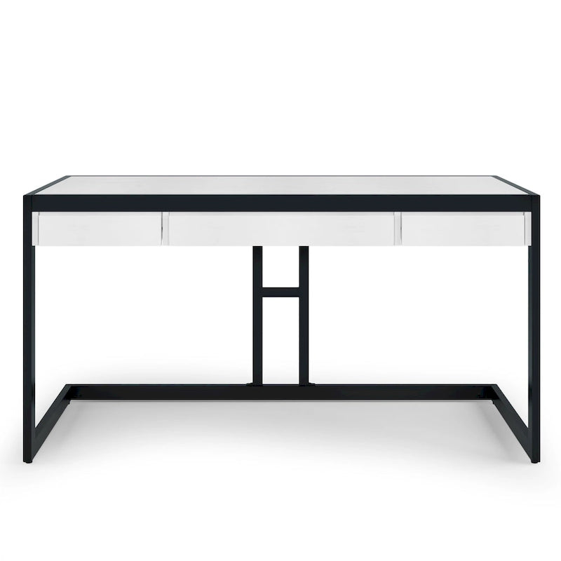 Bureau de style industriel en acacia massif