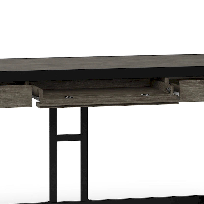 Bureau de style industriel en acacia massif