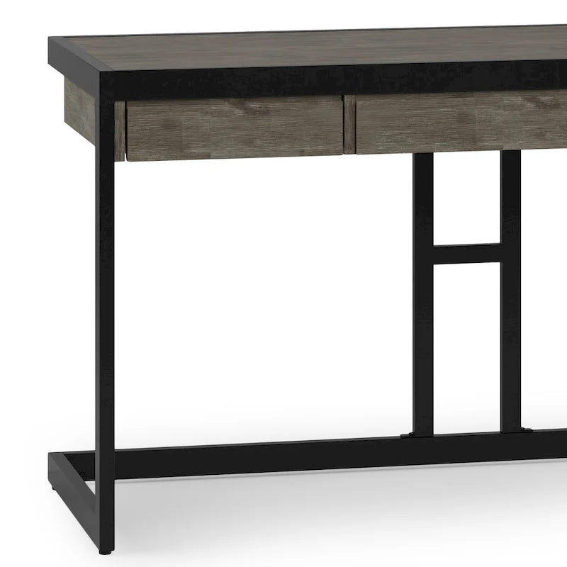 Bureau de style industriel en acacia massif