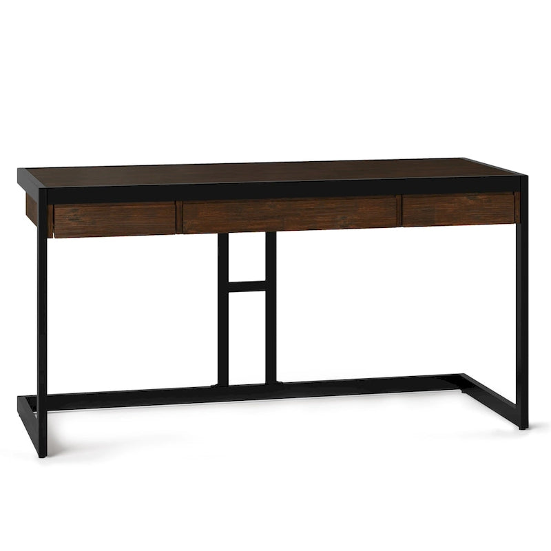 Bureau de style industriel en acacia massif