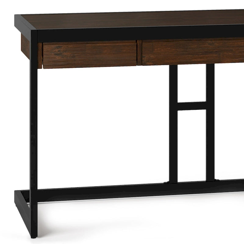 Bureau de style industriel en acacia massif