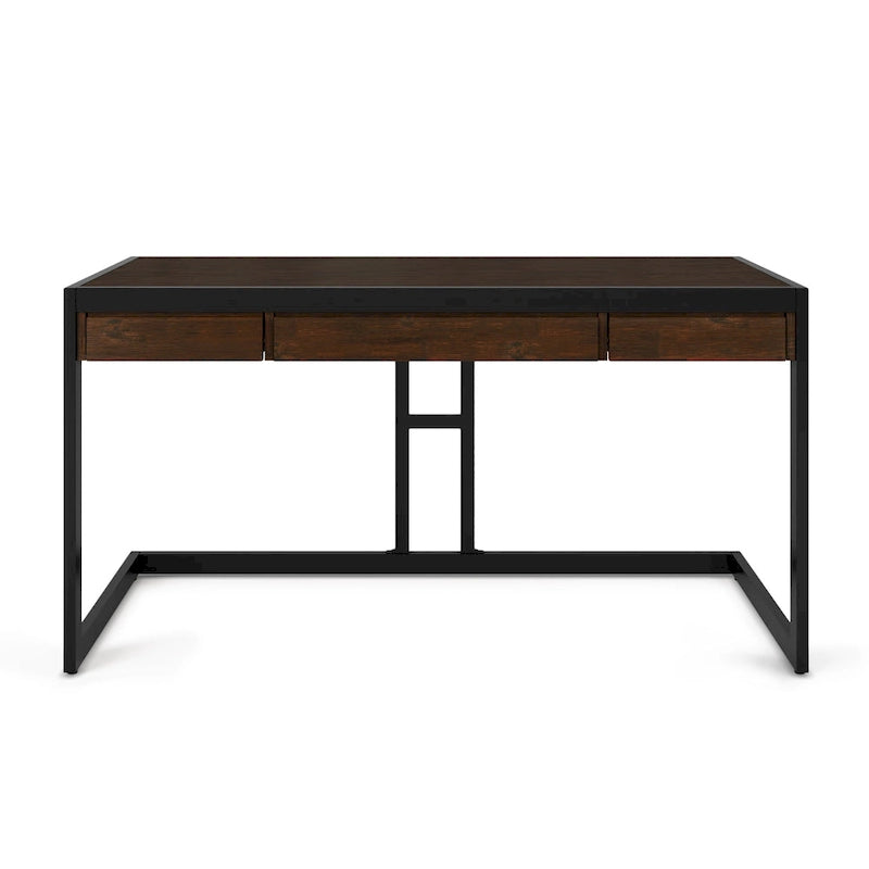 Bureau de style industriel en acacia massif
