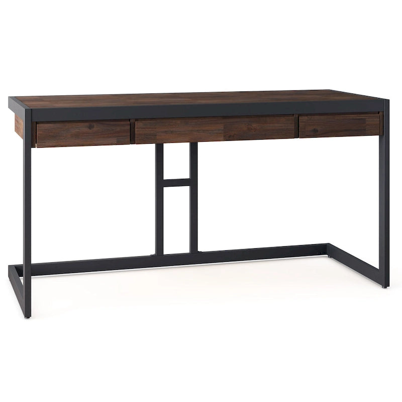 Bureau de style industriel en acacia massif