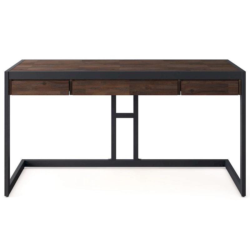 Bureau de style industriel en acacia massif