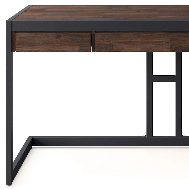 Bureau de style industriel en acacia massif