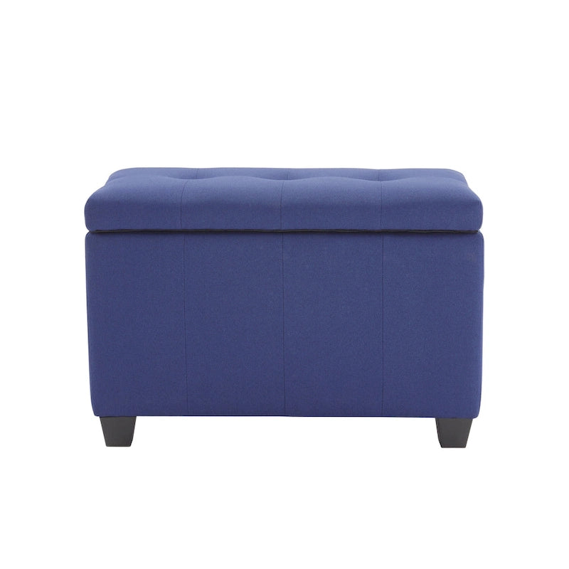 Banc de rangement en tissu à couvercle rabattable