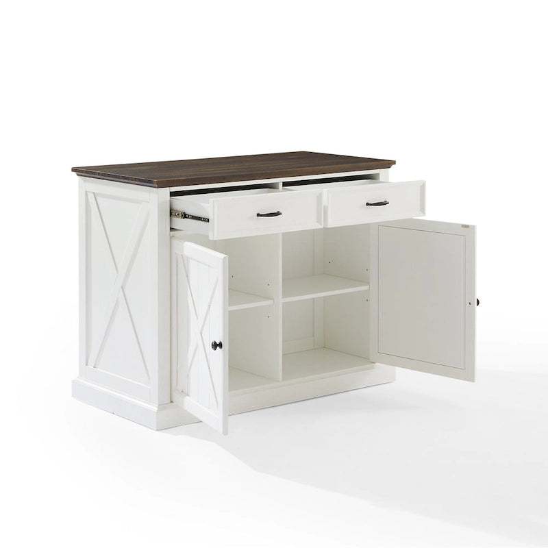 Îlot de cuisine - 23,63 pouces (profondeur) x 47,75 pouces (largeur) x 36,25 pouces (hauteur)