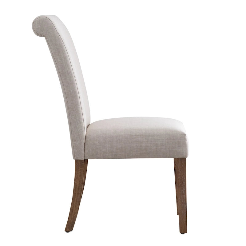 Housse de siège amovible, chaise Parsons à dossier roulé (lot de deux).